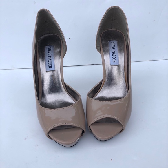 Steve Madden peep toe open side heels - Picture 4 of 6